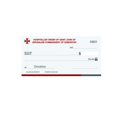 Large cheque display design